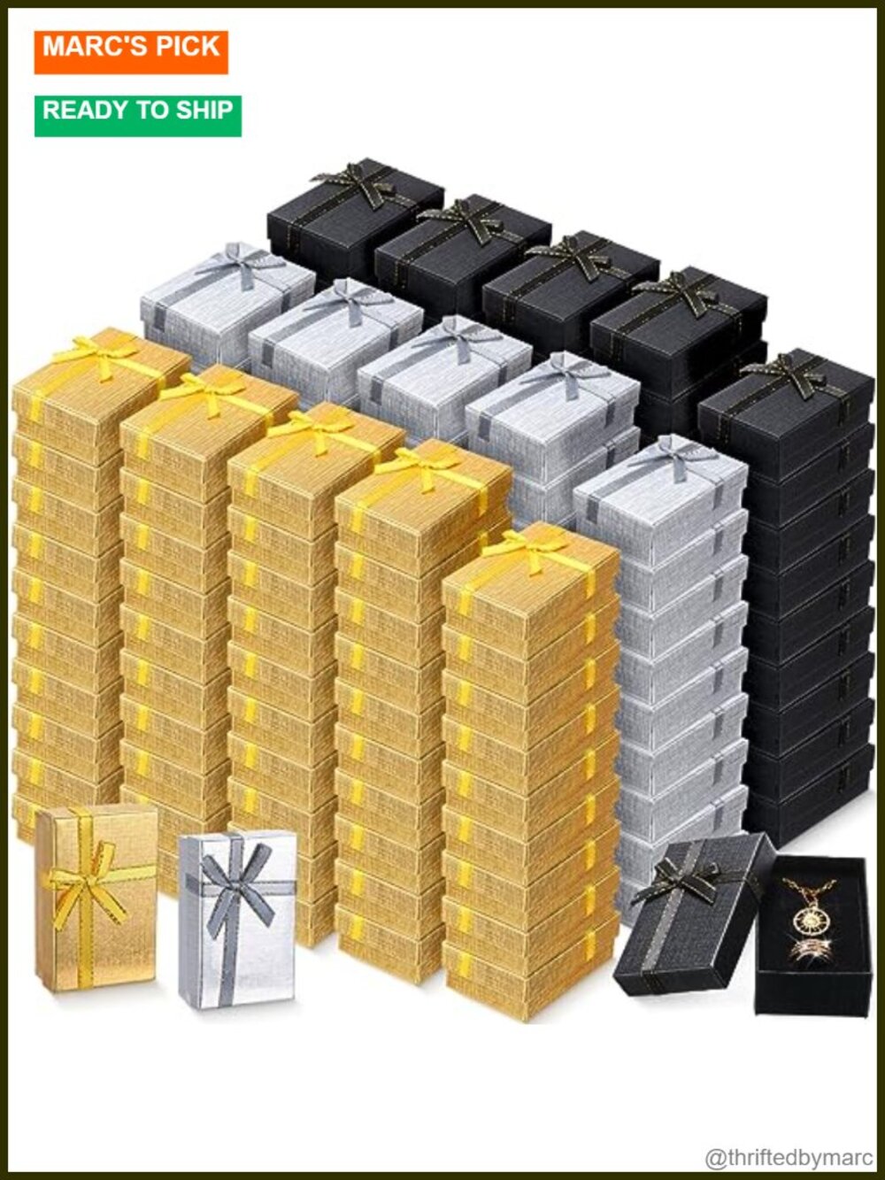 240 Jewelry Gift Boxes Cardboard Velvet Lined with Cutouts Wedding Birthday